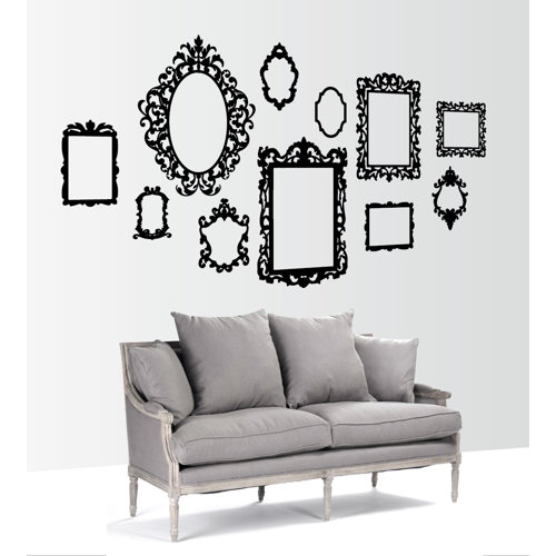 The Decal Guru Antique Picture Frames Wall Decal & Reviews Wayfair